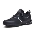 Zapatillas de seguridad negras para hombre con puntera de acero y cierre de rueda rotativo - 38 / Estilo G09 / Negro