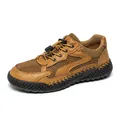 Scarpa casual da uomo in rete marrone traspirante con chiusura elastica a levetta - 38 / Marrone chiaro