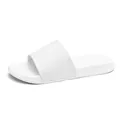 Pantoufles blanches unies à semelle souple pour l'été en intérieur et à l'extérieur - 36-37 / Blanc