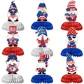 9-piece set of USA Independence Day gnome honeycomb table centerpieces for party - Independence Day Gnome Set / 9-Piece Set