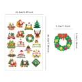 Set of colorful Christmas themed decorative stickers for kids party supplies and crafts - Christmas Stickers / 14.4cmx20.3cm