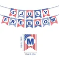 USA Unabhängigkeitstag Girlande Set für den 4. Juli Party Dekoration mit Maßen - Unabhängigkeitstag Banner Stil B / 12er-Set