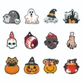Juego de 12 adornos colgantes de Halloween para decoración de fiestas, diseños espeluznantes. - 12 Unidades / Decoraciones Colgantes de Halloween Estilo A