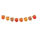 Guirnalda de bellotas de otoño en acuarela para decoración fiesta de Acción de Gracias - Pancarta de Piña de Acción de Gracias
