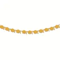 Gold glitter graduation cap banner garland for party backdrop decoration - Glitter Graduation Banner (Yellow Cap) / Gold