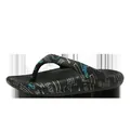 Eleganti infradito nere con graffiti e una comoda suola piatta, perfette per la spiaggia - 38 / Nero