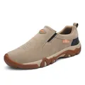 Chaussures de loisirs d'extérieur pour hommes kaki à enfiler avec semelle épaisse antidérapante - 39 / Chaussures de Course Décontractées (YZJ-836) / Kaki