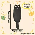 Juguete de hierba gatera con forma de gato negro y sonido para juego interactivo - Gato negro
