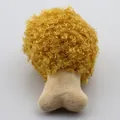 Giocattolo di peluche realistico a forma di coscia di pollo con una texture riccia - Coscia di pollo fritto