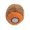 Kiwi-vormig pluche hondenspeeltje voor het doorkomen van tanden en interactief spel - Kiwi met Oranje Hart
