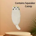Lindo juguete de peluche con hierba gatera y bordado de sonrisa para mascotas - Gato Gris