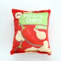 Jouet en peluche sonore pour chien en forma de sachet de chips aux piments rouges - Frites Rouges