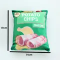 Jouet en peluche bruyant pour chiens motif chips, jouet à mâcher durable 14x19cm - Frites Vertes