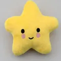 Giocattolo di peluche a forma di stella gialla con un simpatico sorriso - 10x13cm / Pentagramma giallo