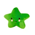 Morbido giocattolo cigolante in peluche a forma di stella verde per cani, accessorio da masticare - 10x13cm / Stella Ciano