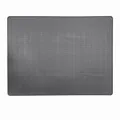 Large grey silicone heat insulation mat with wavy non-slip texture for kitchen use - Gray Wave Style / 120x89cm