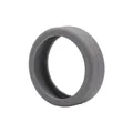 Durable grey silicone luggage wheel protector cover with anti-slip tire tread pattern - Gray