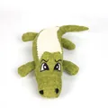 Jouet sonore en peluche crocodile vert pour chien en tissu résistant pour le jeu - 16x29cm / Crocodile Vert