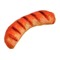 Realistisches gegrilltes Würstchen Plüsch-Quietschspielzeug für Hunde aus Segeltuch - Hotdog