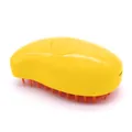 Yellow mango-shaped electric pet spray massage comb for cat and dog grooming - Yellow