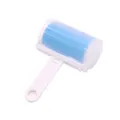 Professional washable blue pet hair lint roller with ergonomic handle and protective cover - Blue