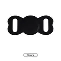 Premium black silicone protective case for Apple AirTag pet tracker, fits dog collars. - Special Pet Model / Black