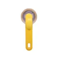 Yellow long-handled pet bath brush and massager tool for effective dog grooming - Fine Teeth Style (Yellow) / Yellow