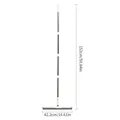 Escurridor de suelo duradero con mango de 152 cm para una limpieza de baño eficaz - Blanco