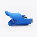 Comfortable blue silicone duckbill dog muzzle with adjustable strap for small dogs - S (For 2.5-4.5kg) / Blue
