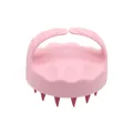 Multifunctional pink silicone pet bath brush with massage bristles for dogs and cats - Bath Brush / Double Pink
