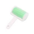 Washable green silicone pet hair lint roller with a protective cover for cats and dogs - Green