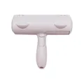 Efficient white bidirectional pet hair removal roller brush for cleaning cat and dog fur - Blister Packaging / White