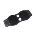 Cepillo de baño de silicona negra de doble cara para mascotas, herramienta de masaje para perros. - Negro
