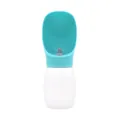 Tragbare blau-weiße Haustier-Wasserflasche für Hunde und Katzen bei Outdoor-Aktivitäten - Matte Wasserbecher / 300ml / Blau