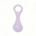 Paarse siliconen houder voor hondenpoepzakjes, clip voor riem, duurzaam schoonmaakitem - Paars