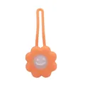 Orange flower-shaped LED pet safety pendant light for night walking dogs and cats - Flower / Orange Flower
