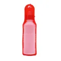 Tragbare rot-weiße Haustier-Wasserflasche für Hunde, faltbarer Trinkbecher für unterwegs - 250ML / Rot