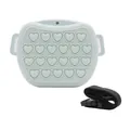 Sac à friandises portable en silicone vert menthe avec motif de cœur et sangle noire réglable - Jaspe Clair