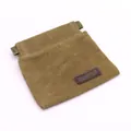 Tragbare khakifarbene Segeltuch-Hundeleckerli-Tasche für Training und Spaziergänge. - Braun