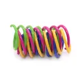 Durable interactive colorful plastic spring cat toy designed for biting and chasing fun - Pack of 4
