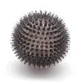Balle à pointes noire en TPR semi-transparente pour chiens, jouet élastique - Petit (6cm) / Gris