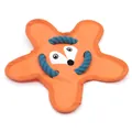 Jouet frisbee pour chien en forme d'étoile orange en tissu Oxford résistant - Étoile Renard Orange