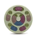 Jouet de puzzle circulaire interactif pour chien pour alimentation lente - Rond / Vert