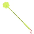 Fluorescent green pet training slapper with paw-shaped head and checkered stick for dogs - S / Yellow