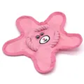 Jouet couineur pour chien en forme d'étoile rose en tissu oxford résistant et cordes - Étoile Lapin Rose