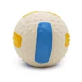 Palla giocattolo per cani in lattice testurizzato blu e gialla per l'allenamento e la masticazione - Taglia S / Pallavolo