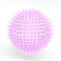 Jouet balle à picots en TPR violet pour chiens, idéal pour le divertissement autonome - Petit (6cm) / Violet