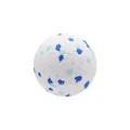 Duurzaam ETPU popcorn bal hondenspeeltje in wit met blauw gespikkeld patroon voor honden - Bol / 7.5cm / Blauwe Puntsteen
