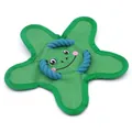 Jouet en forme d'étoile verte pour chien en tissu Oxford résistant avec cordes bleues - Étoile Grenouille Verte