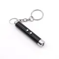 Black handheld infrared laser pointer pen for cat interactive play with keychain - Black